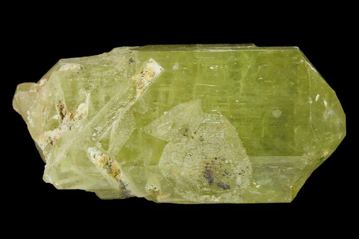 Gemmy, Yellow Apatite Crystal - Morocco #135395